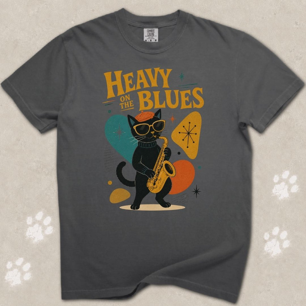 Heavy On The Blues Cat T-Shirt