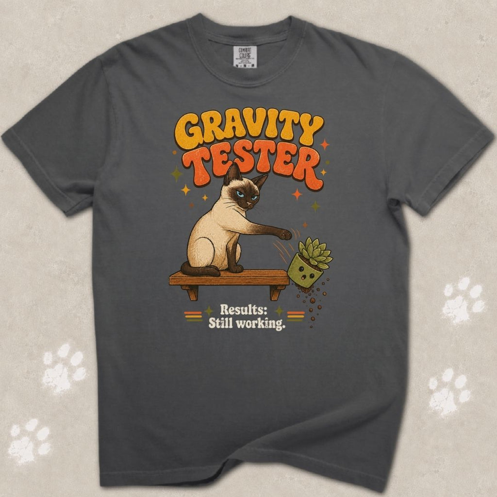 Gravity Tester Cat T-Shirt