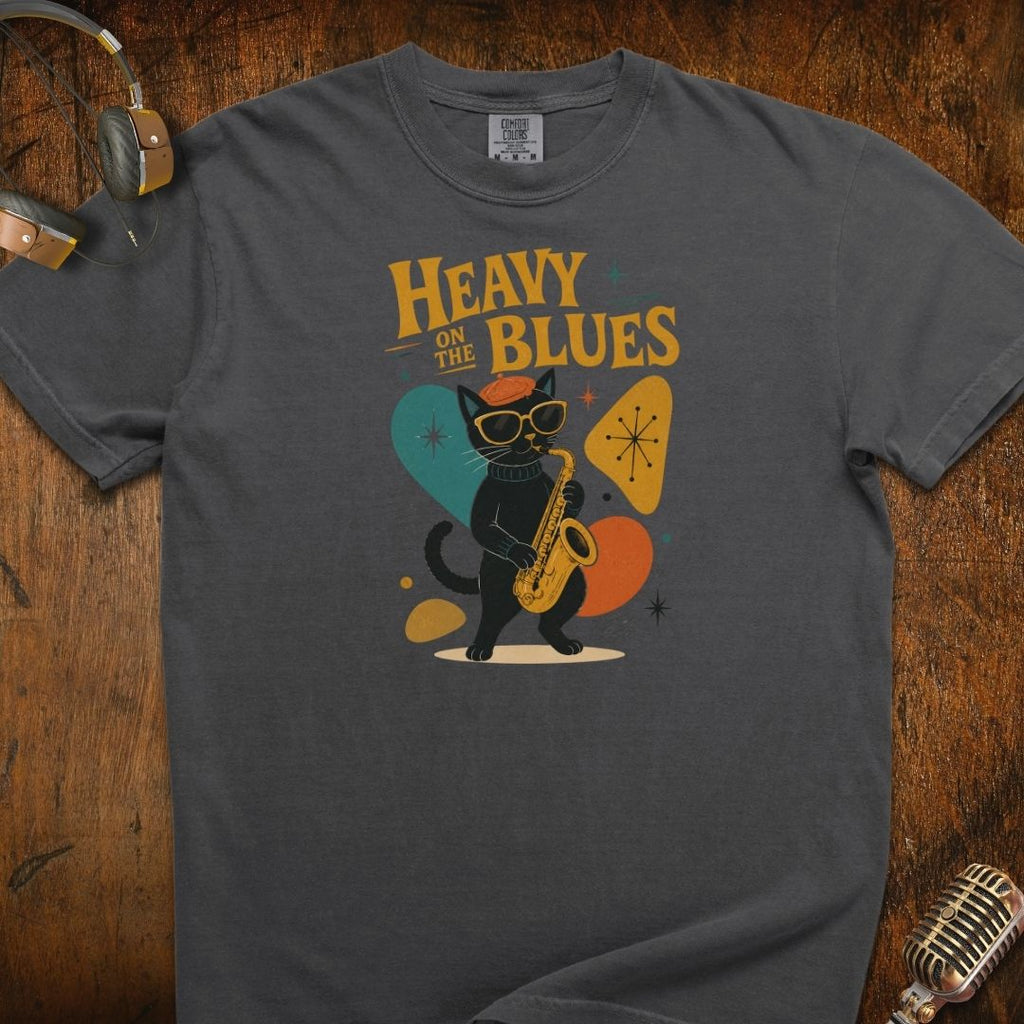 Heavy On The Blues Cat T-Shirt