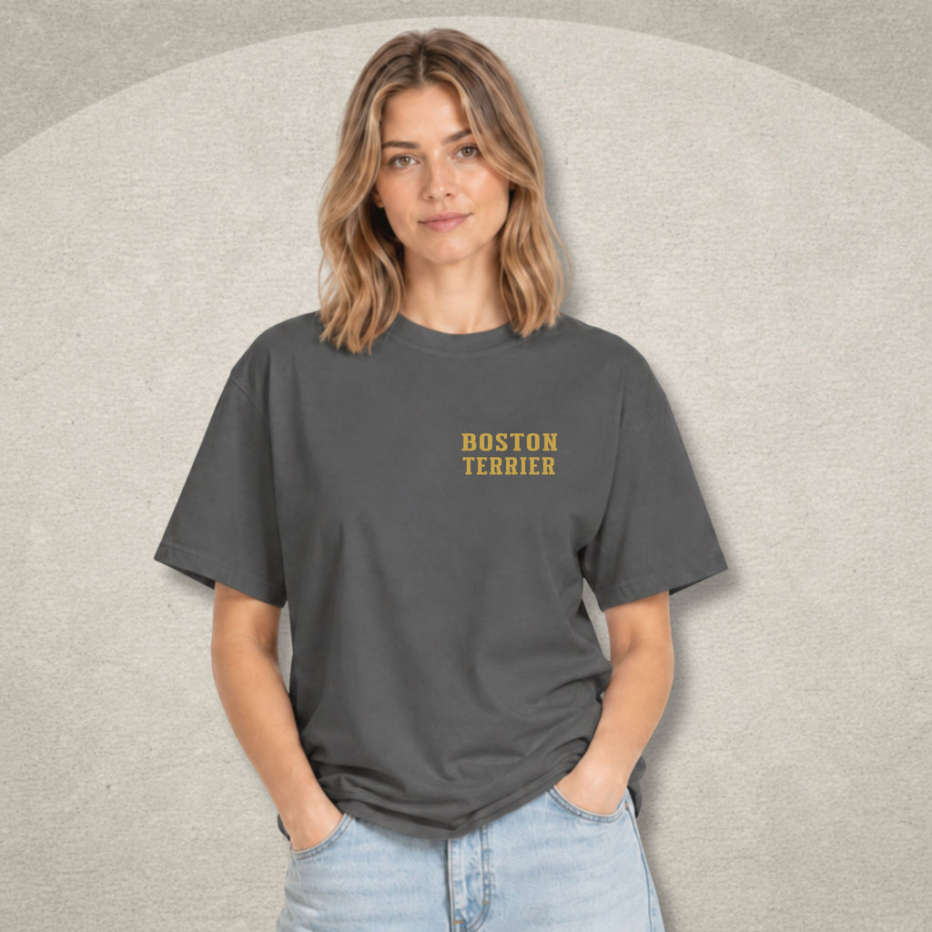 Boston Terrier Badge Tee