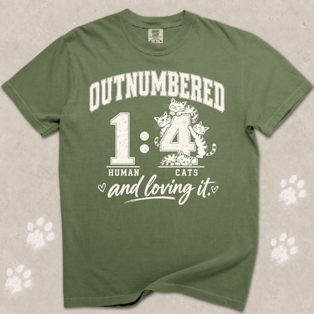 Outnumbered Cat T-Shirt