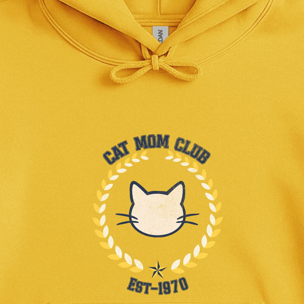 Cat Mom Club Hoodie | Cozy Retro Cat Lover Sweatshirt
