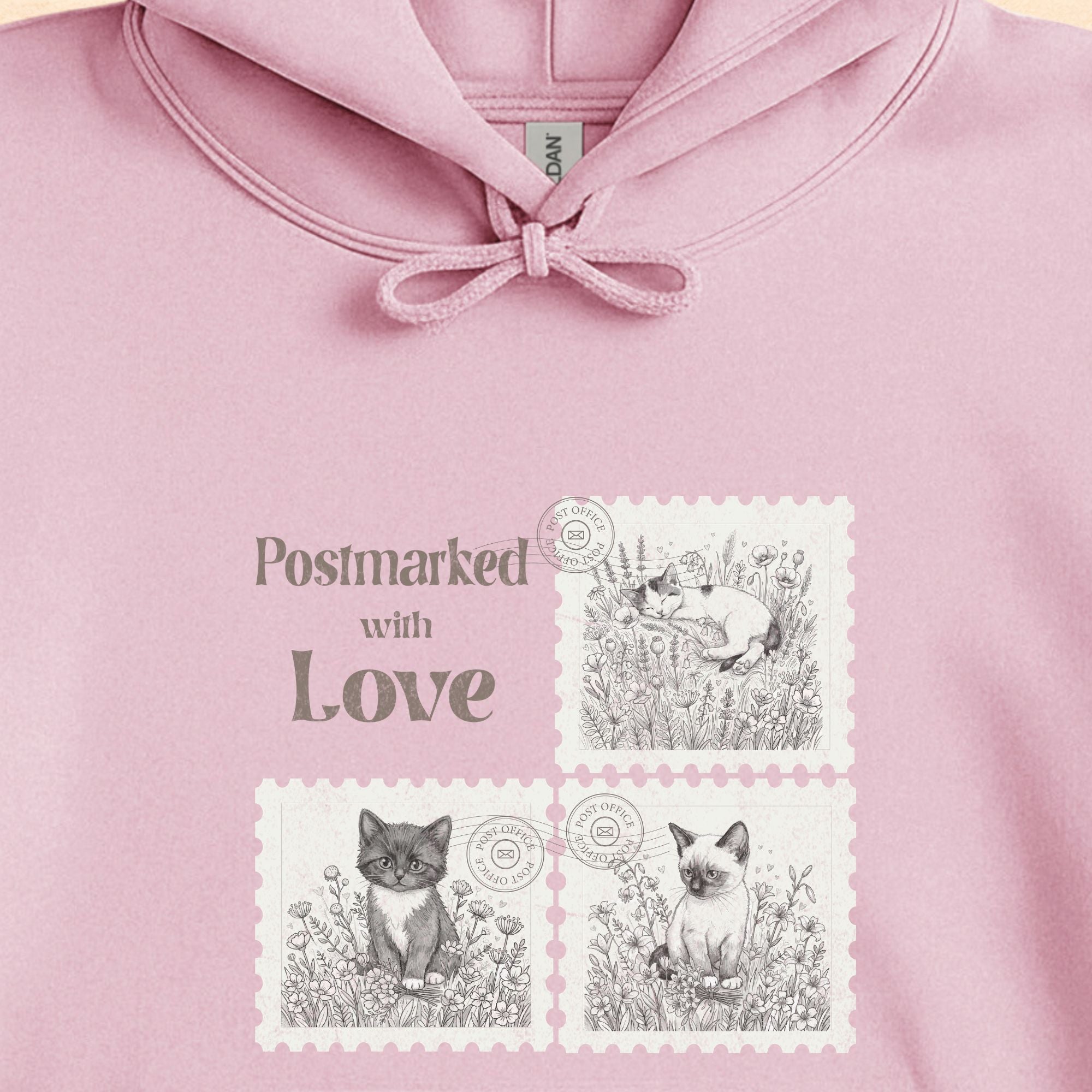 Postmarked With Love Cat Hoodie