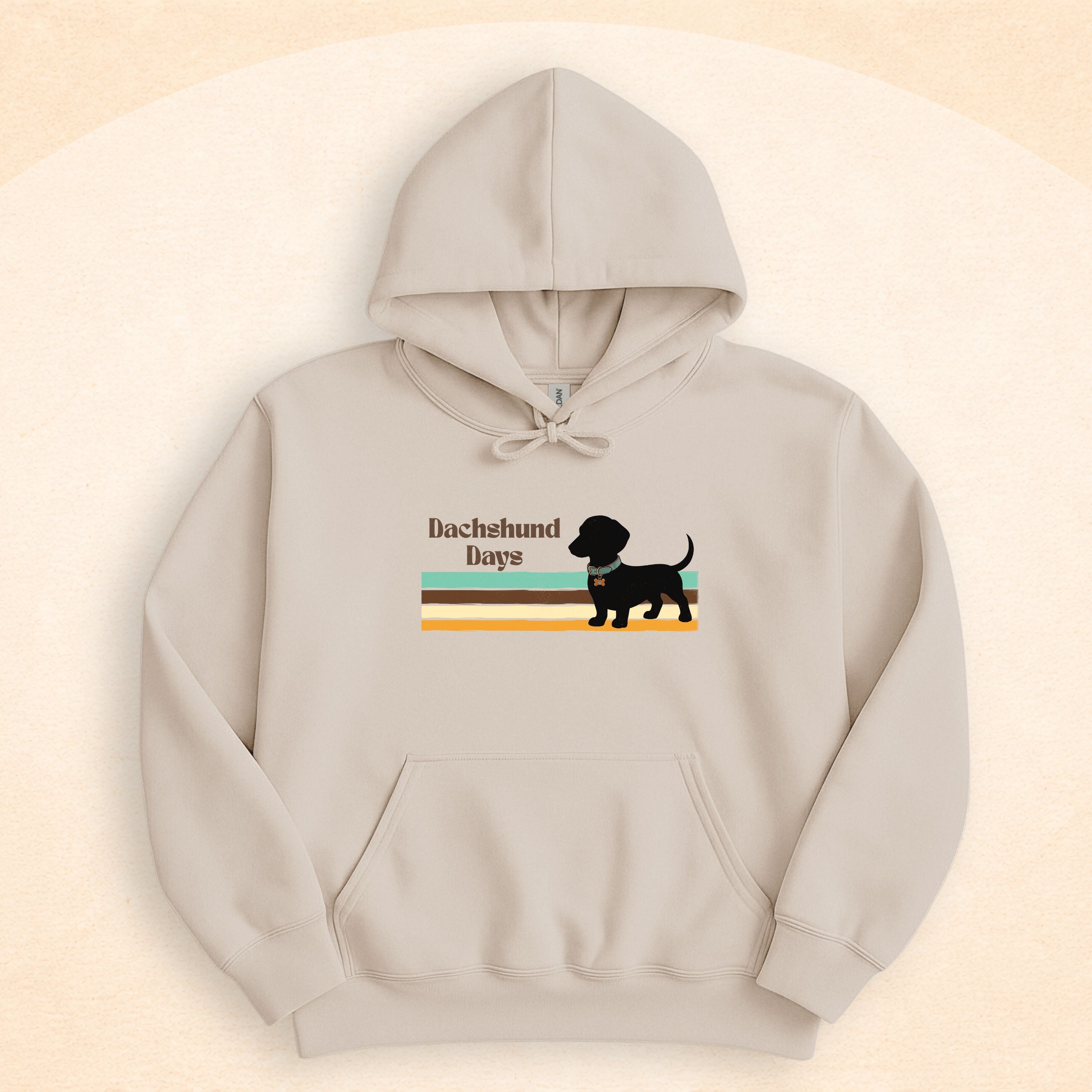 Retro Dachshund Dog Lover Hoodie