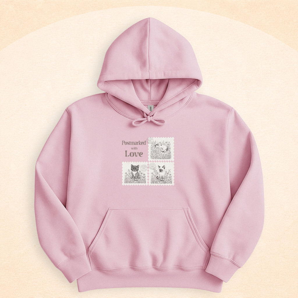 Postmarked With Love Cat Hoodie