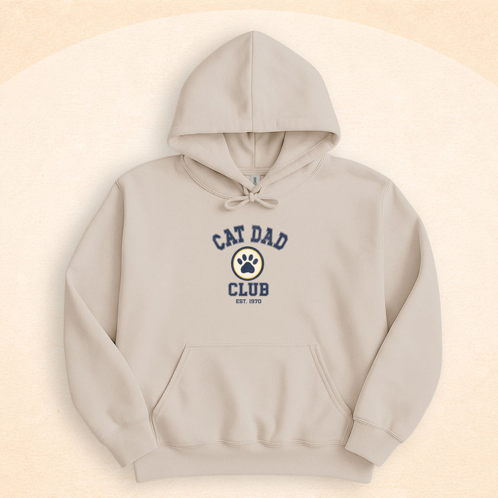 Cat Dad Club hoodie | Cozy Retro Cat Lover Sweatshirt