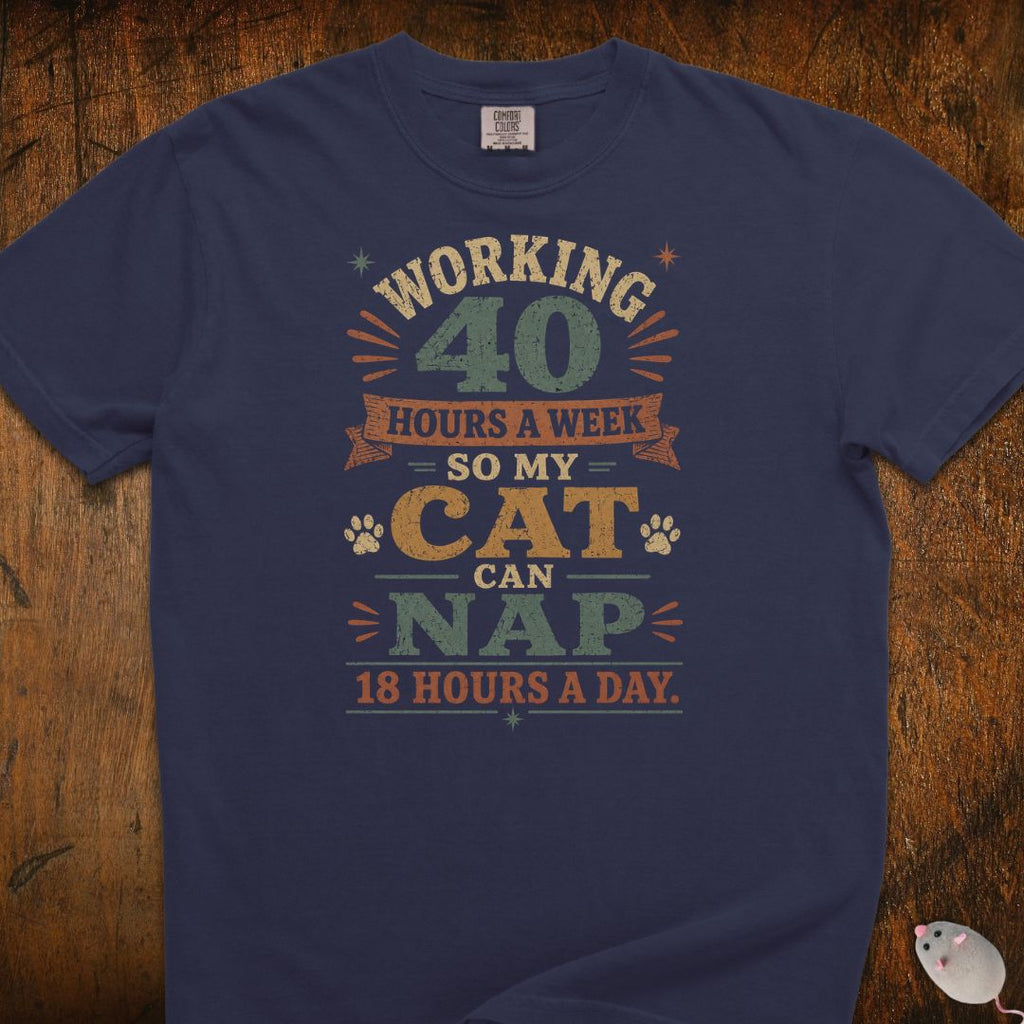 Working 40 Hrs For My Cat T-Shirt