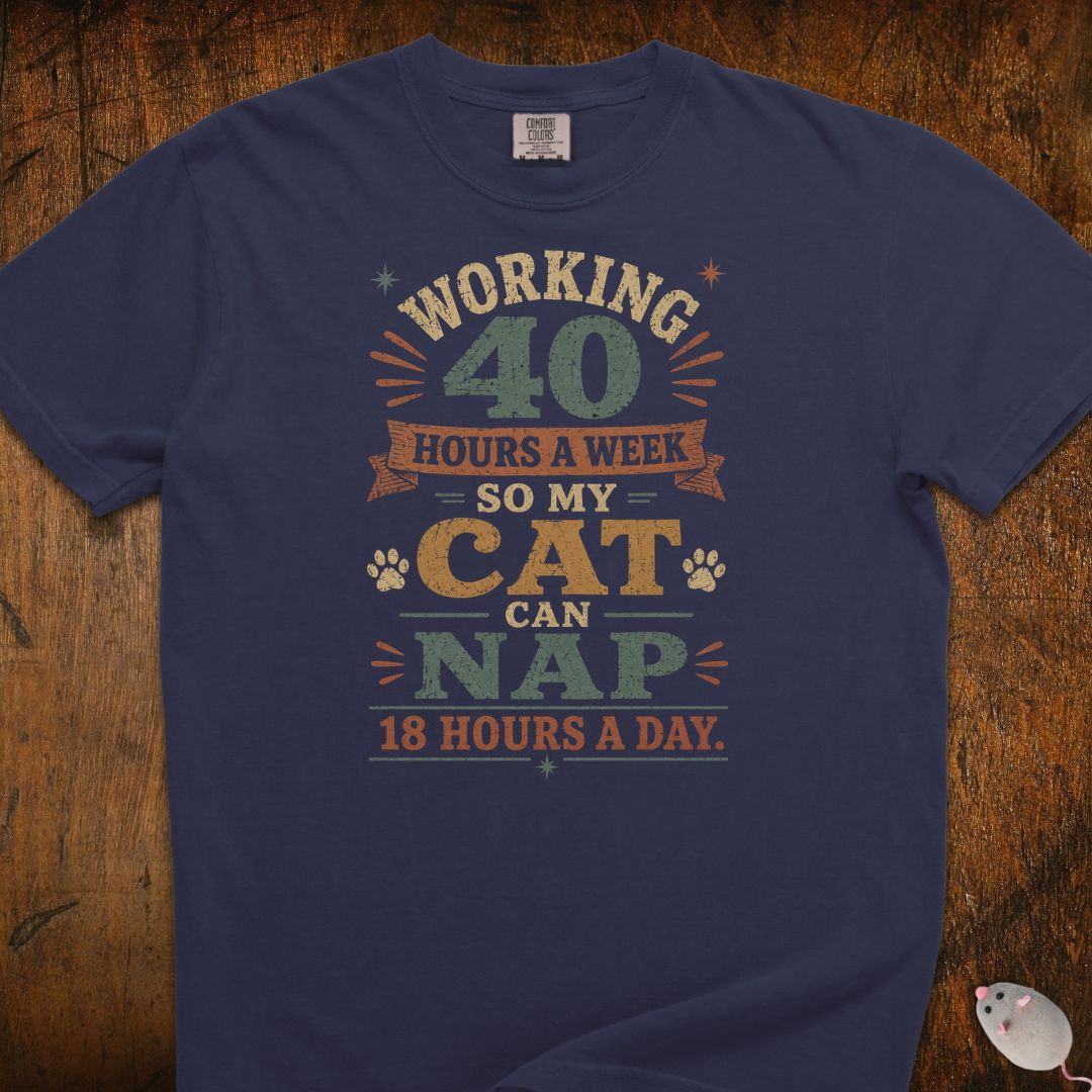 Working 40 Hrs For My Cat T-Shirt