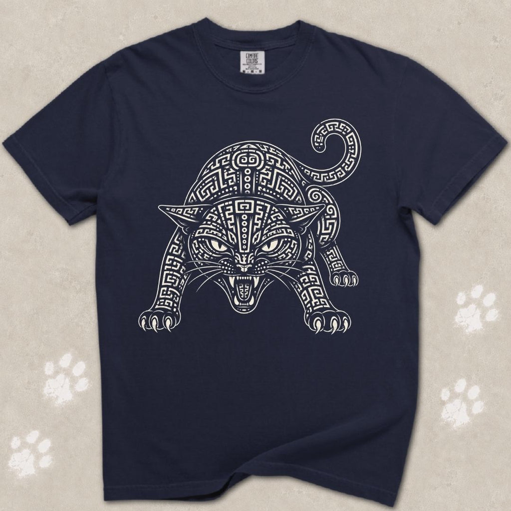 Tribal Shadow Cat T-Shirt