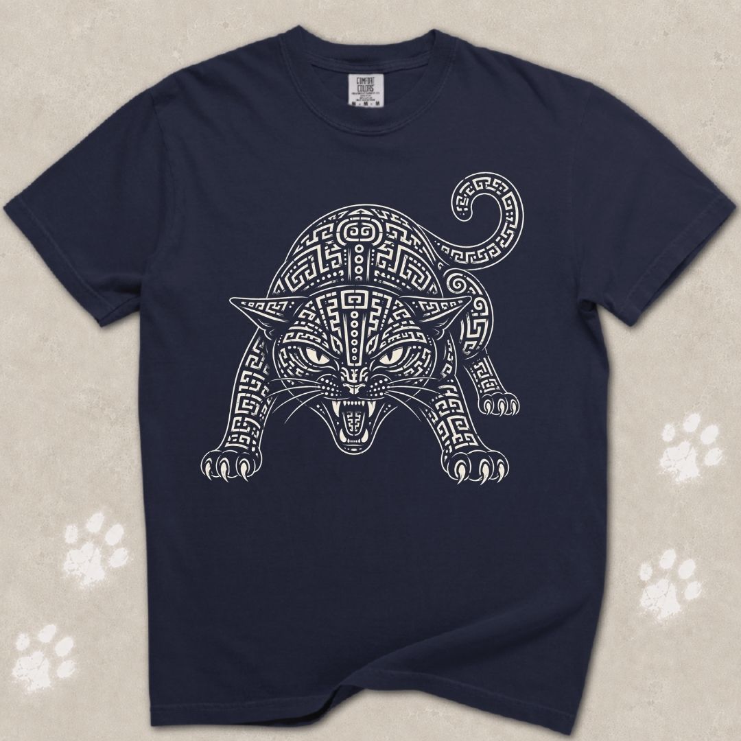 Tribal Shadow Cat T-Shirt