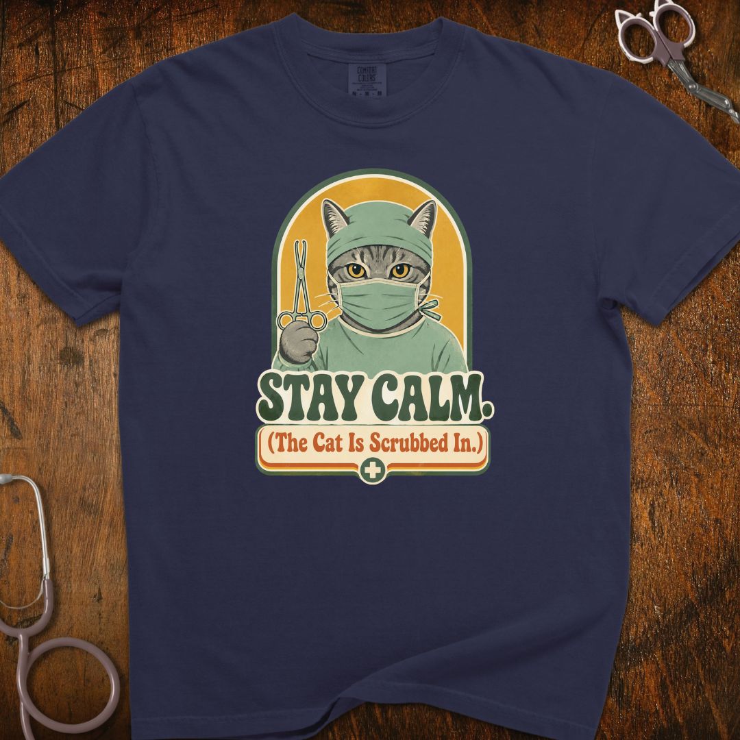 Stay Calm Cat T-Shirt