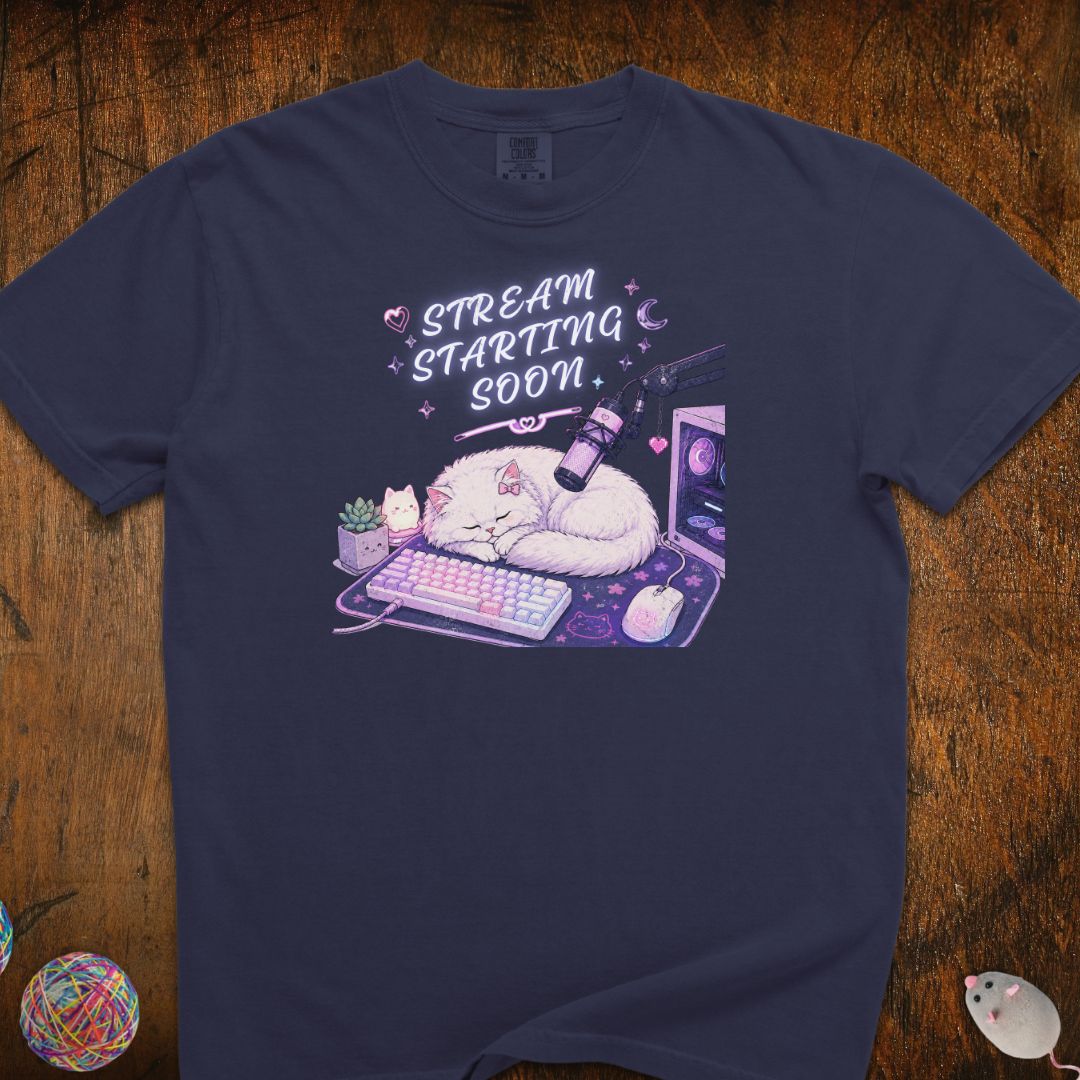 Stream Starting Soon Cat T-Shirt