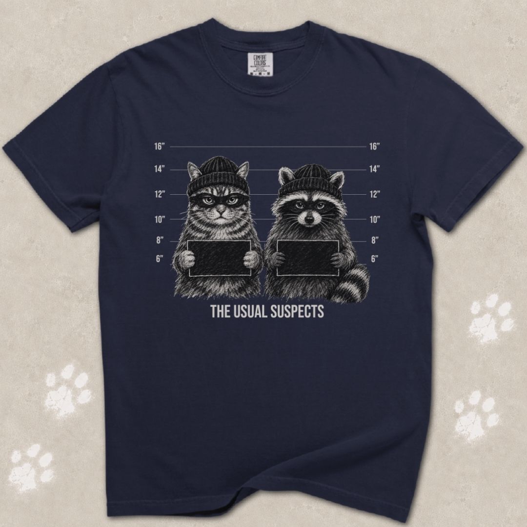 The Usual Suspects Cat T-Shirt