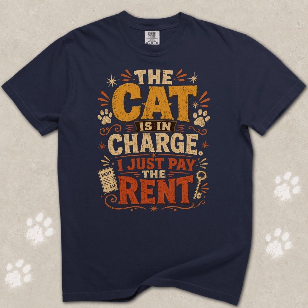 The Cat Is in Charge T-Shirt