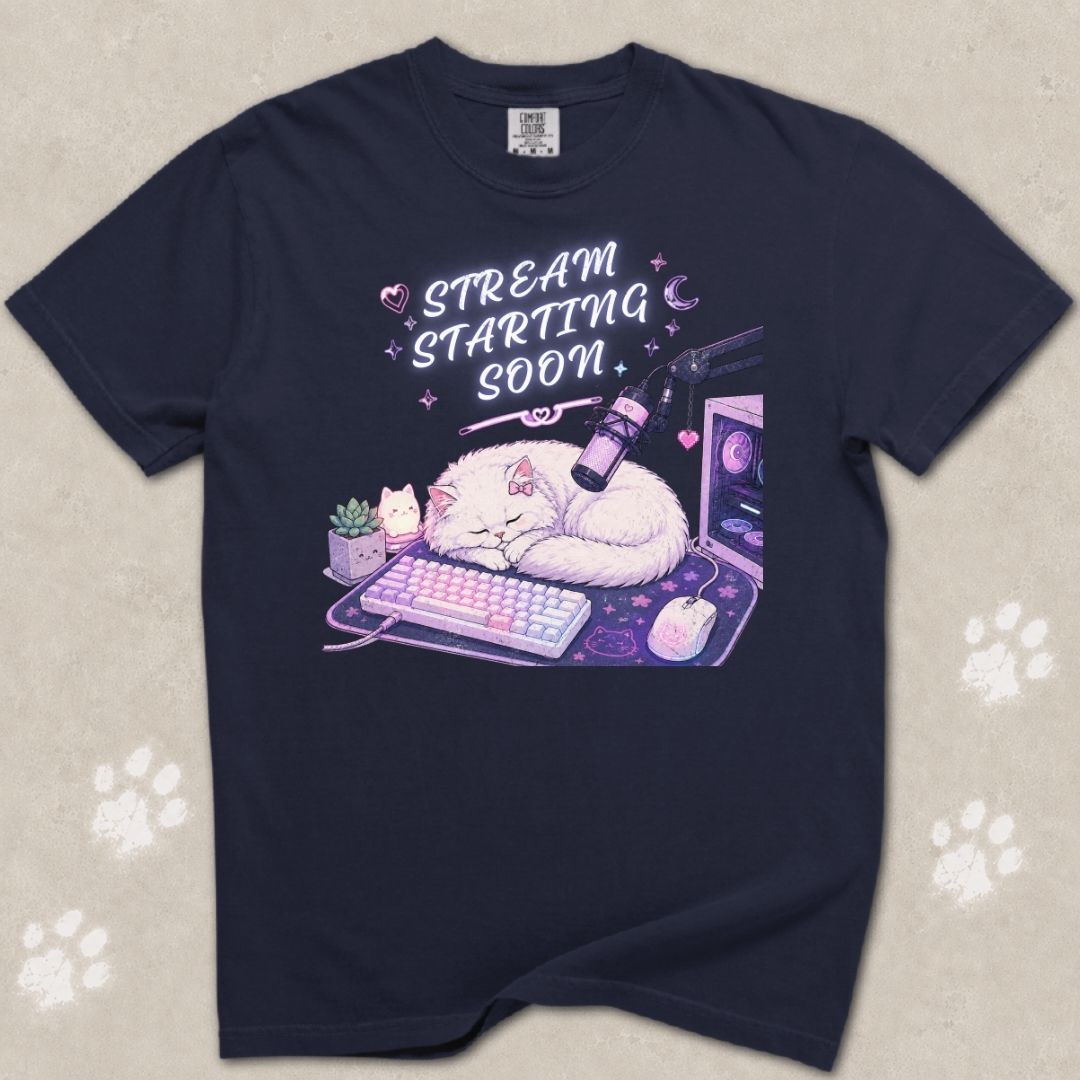 Stream Starting Soon Cat T-Shirt
