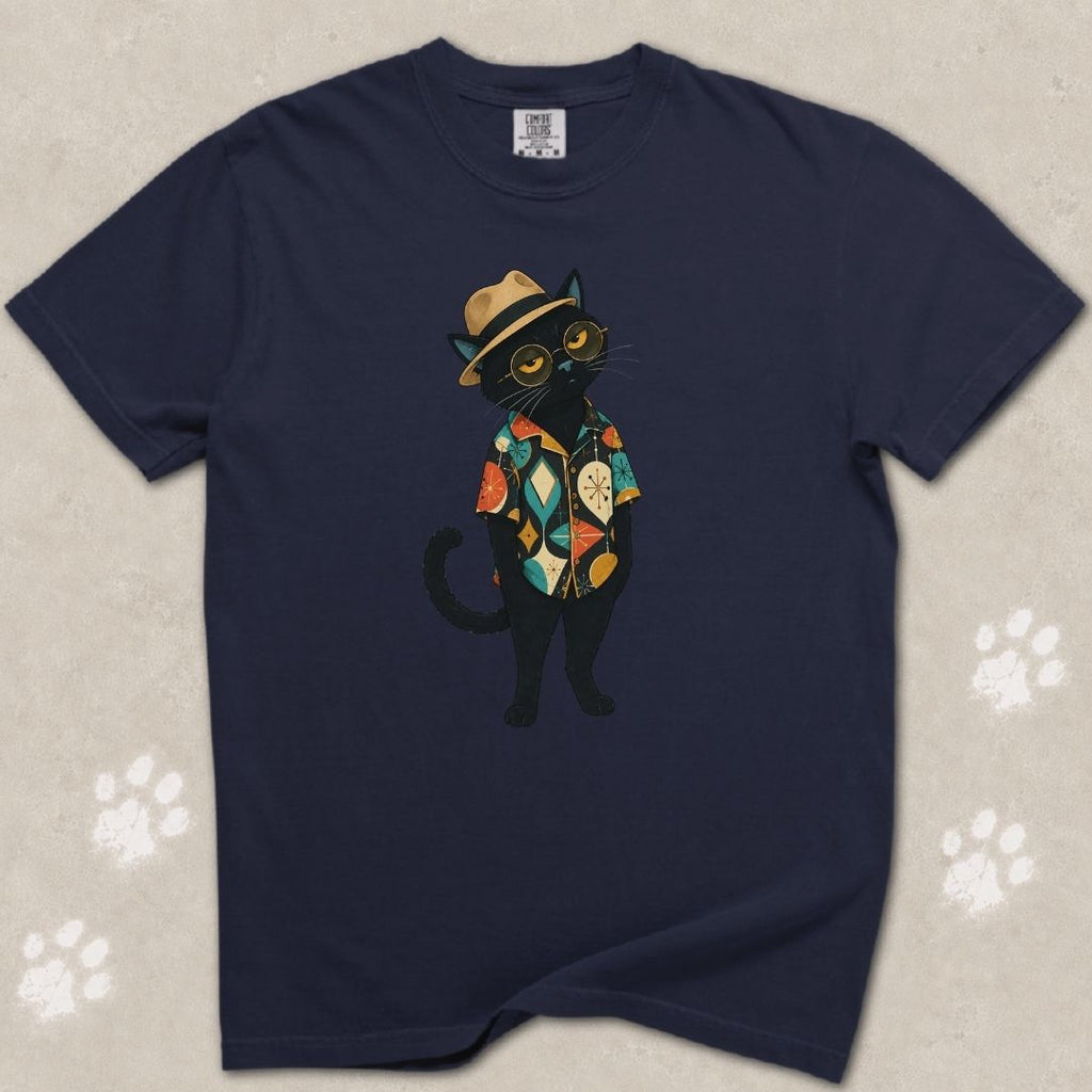 Retro Beatnik Cat T-Shirt