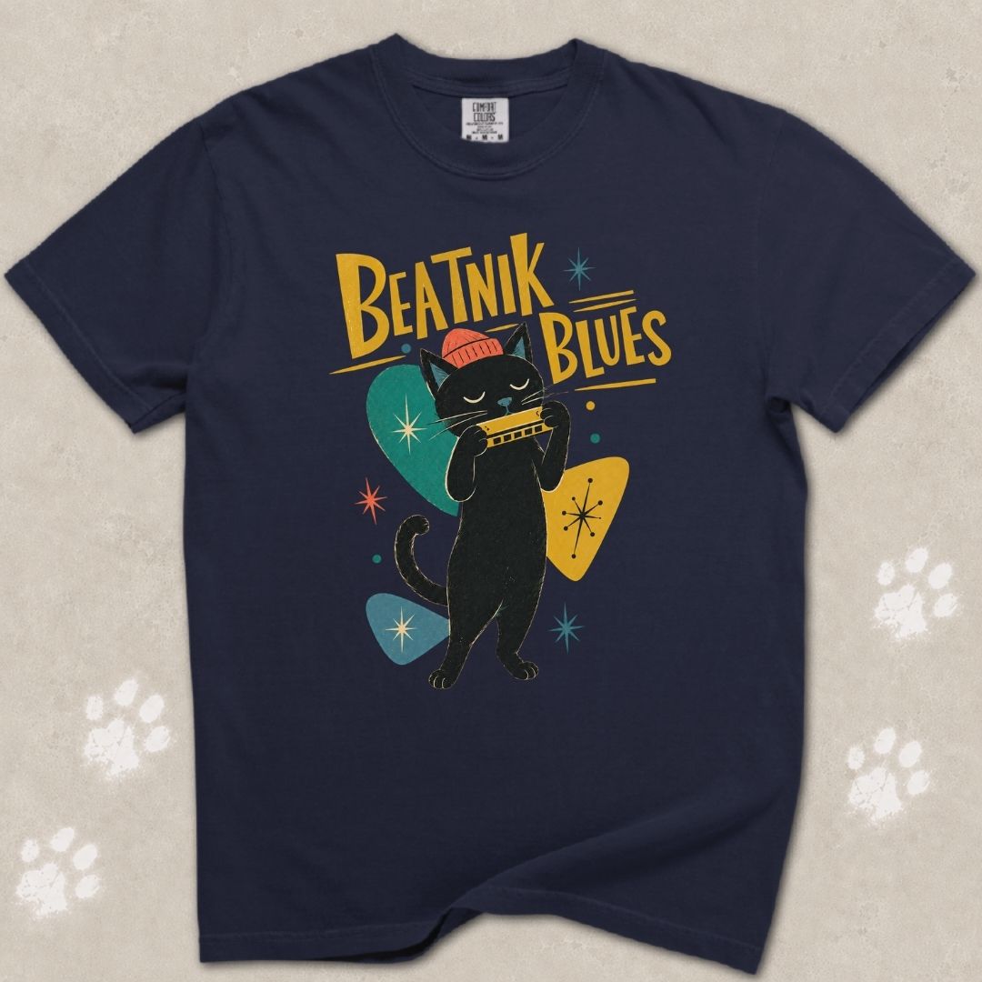 Beatnik Blues Cat T-Shirt