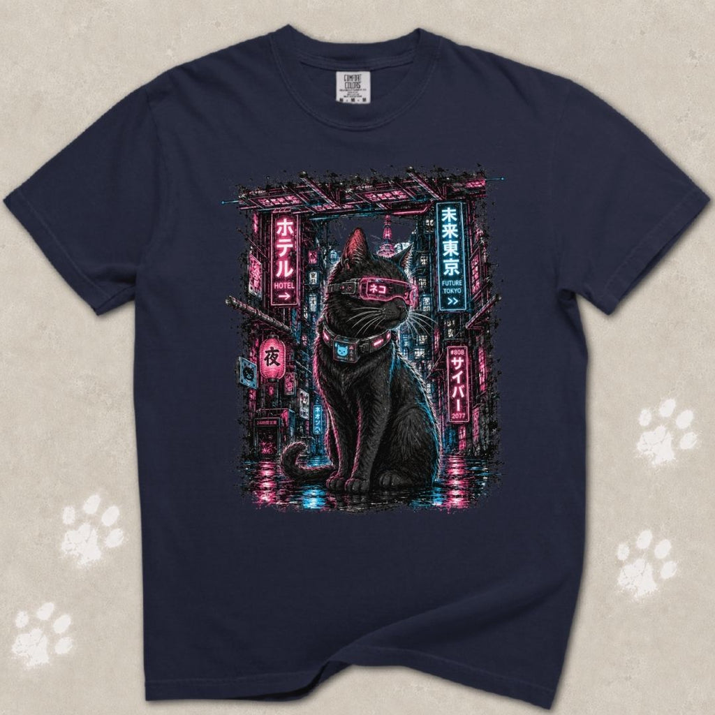 Cyber Purr Cat T-Shirt