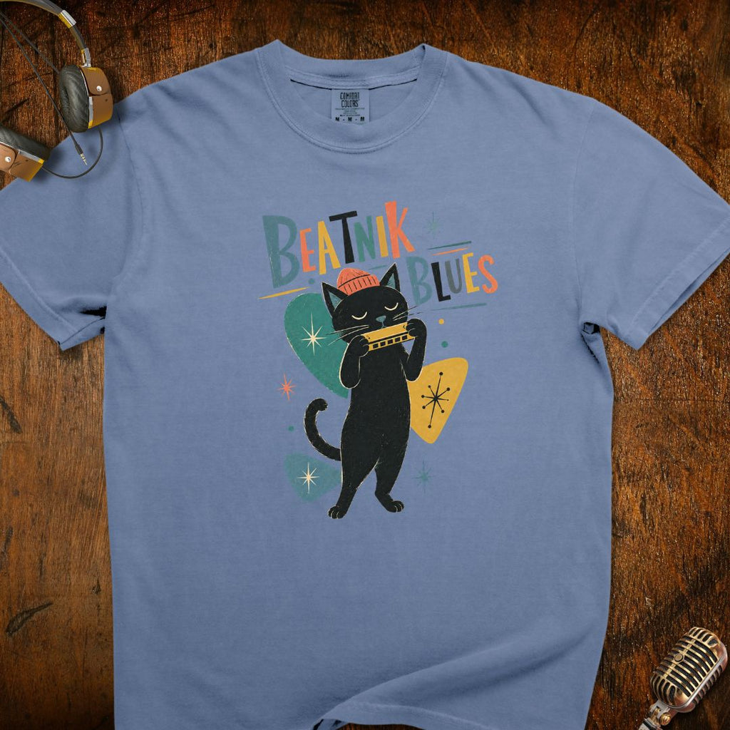 Beatnik Blues Cat T-Shirt