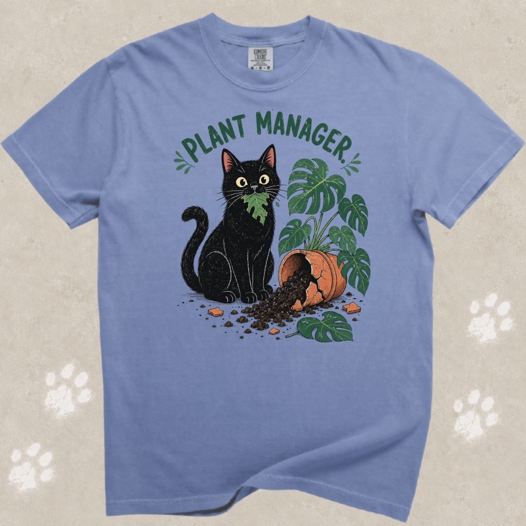 Plant Manager Cat T-Shirt