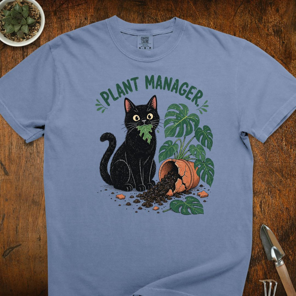 Plant Manager Cat T-Shirt