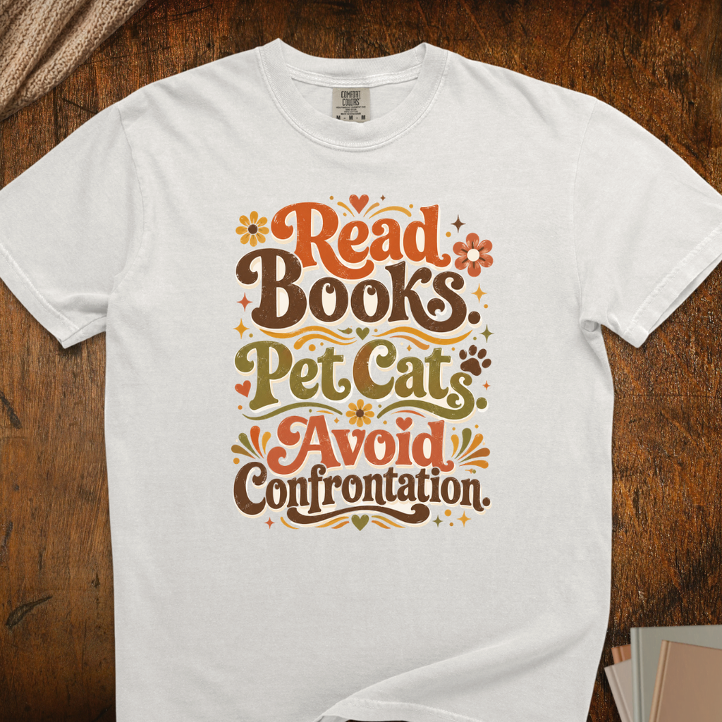 Read Books Cat T-Shirt