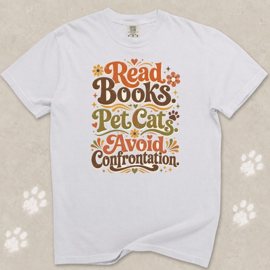 Read Books Cat T-Shirt
