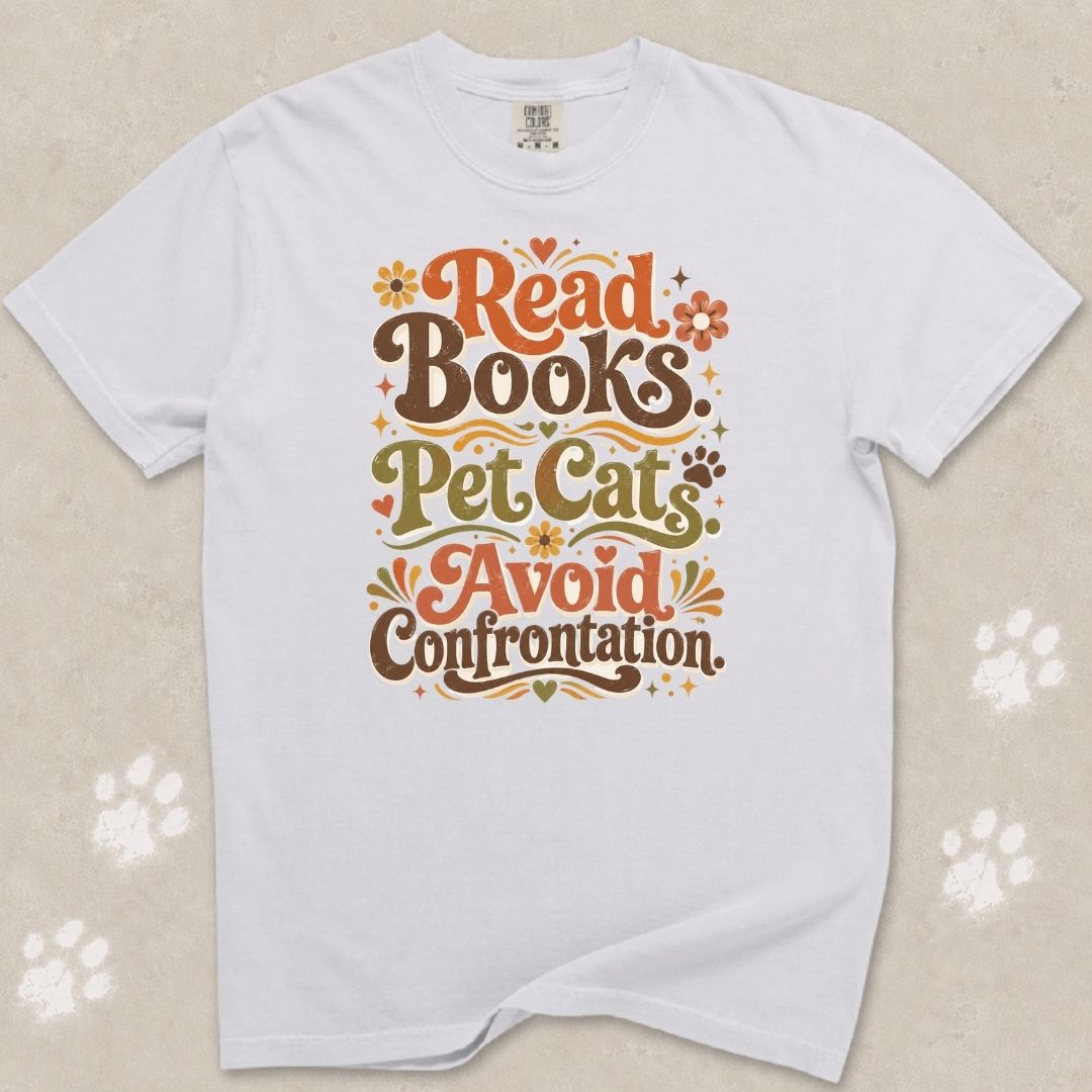 Read Books Cat T-Shirt