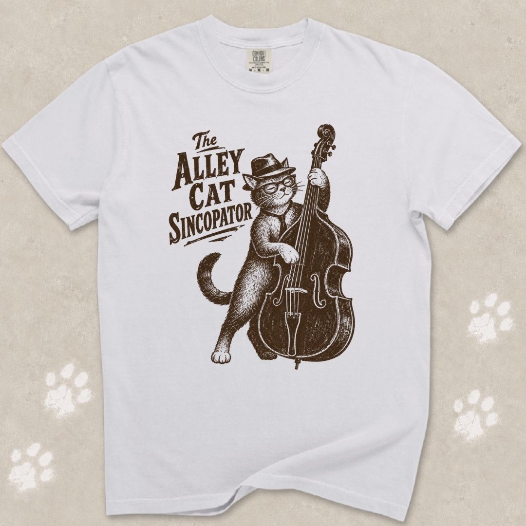 The Alley Cat Syncopator Cat T-Shirt