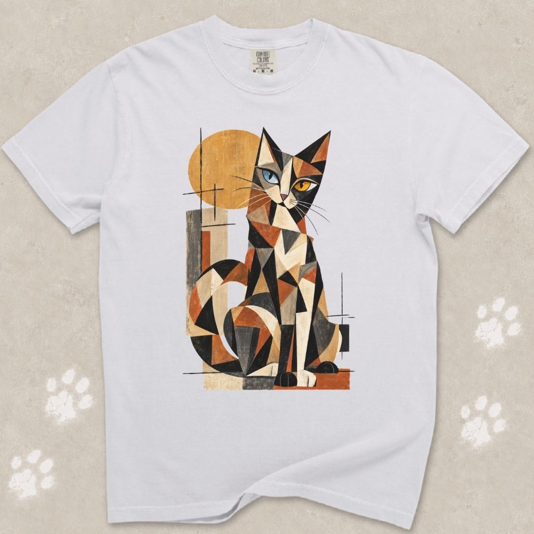 Cubist Calico Cat T-Shirt