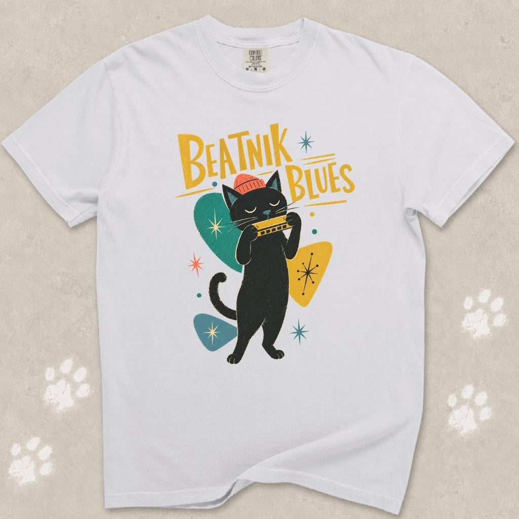 Beatnik Blues Cat T-Shirt