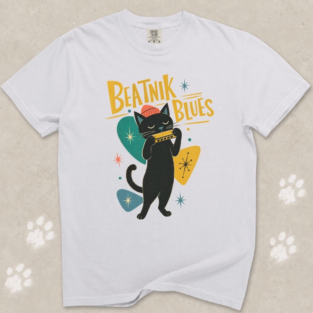 Beatnik Blues Cat T-Shirt