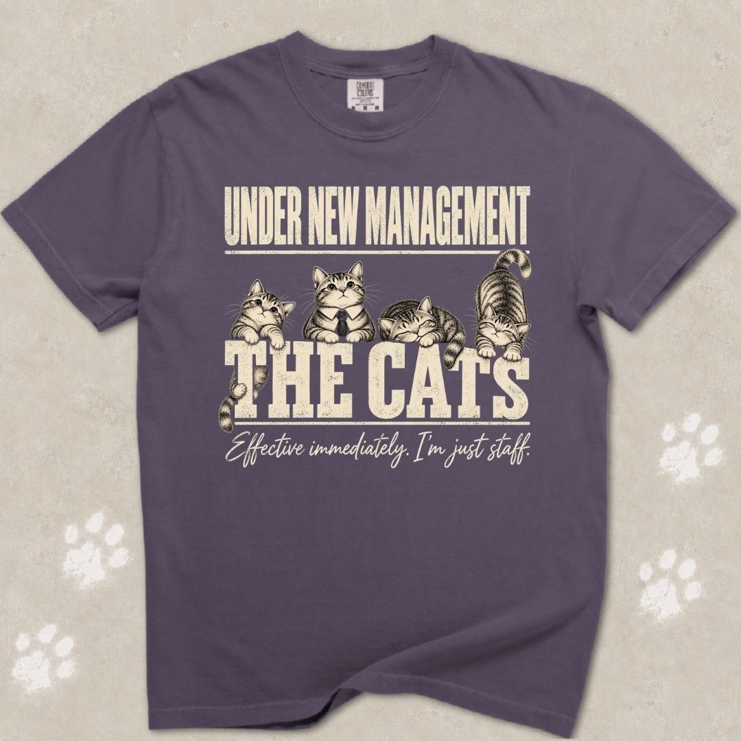 Under New Management Cat T-Shirt