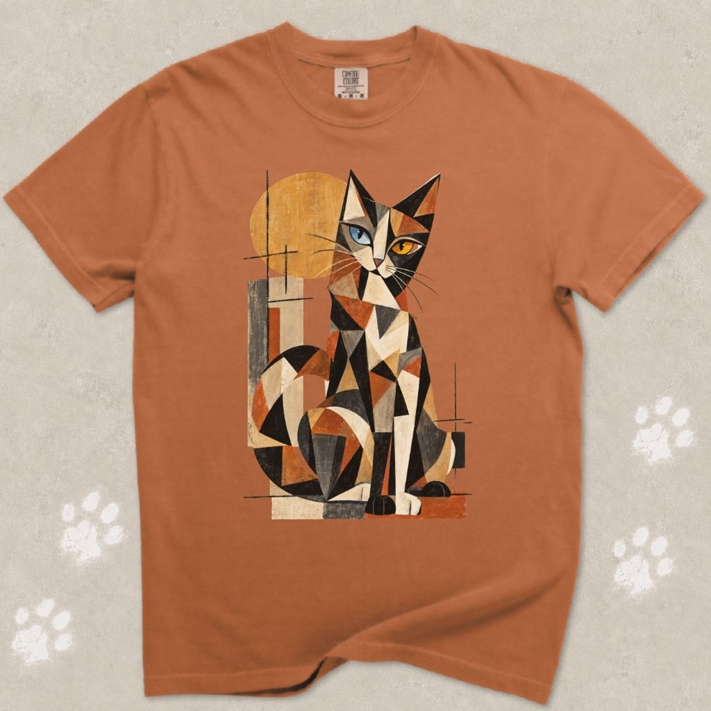 Cubist Calico Cat T-Shirt